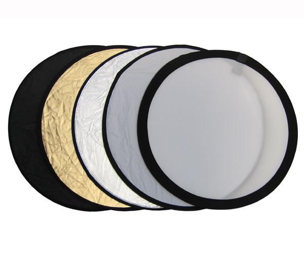 Foto Tikoo Reflector foto 5-en-1 plegable redondo 120 cm