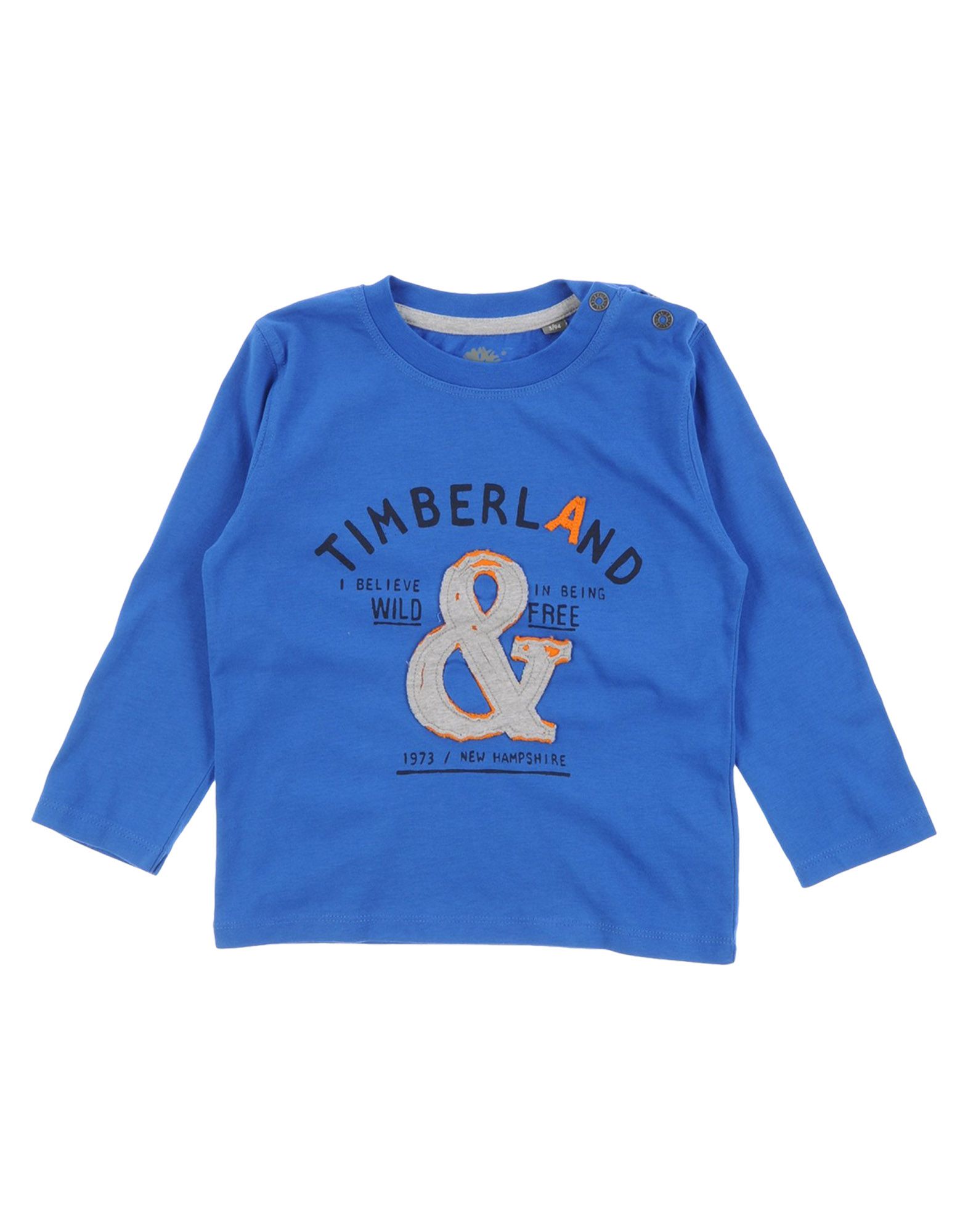 Foto Timberland Camisetas De Manga Larga Niño Azul marino