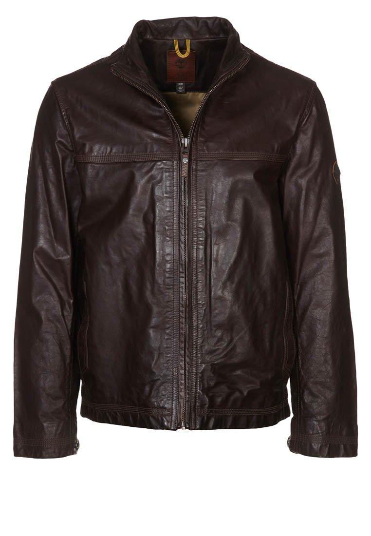 Foto Timberland Stratham Bomber Chaqueta De Cuero Marrón S