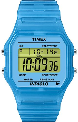 Foto Timex 80 Classic Digital Transparent Blue Relojes