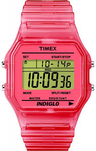 Foto Timex 80 Classic Digital Transparent Pink Relojes