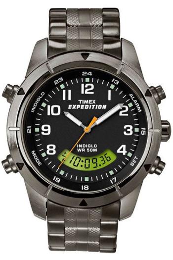Foto Timex Gents Indiglo Steel Bracelet Chronograph Watch T49826SU T498 ...