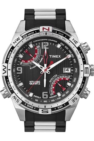 Foto Timex Intelligent Quartz Compass Chronograph Watch T49868 T49868