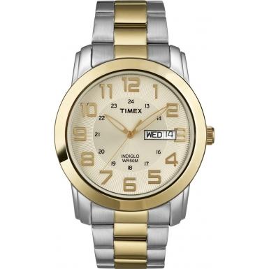 Foto Timex Mens Classic Champagne Dial Steel Watch Model Number:T2N439