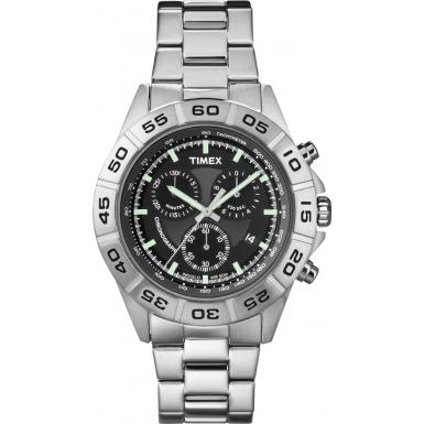 Foto Timex Mens Style Chrono Silver Watch Model Number:T2N887