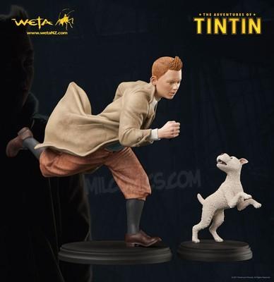 Foto Tintín Y Milú. Tintin & Snowy. Estatua Las Aventuras De Tintín 25 Cm Figura Weta