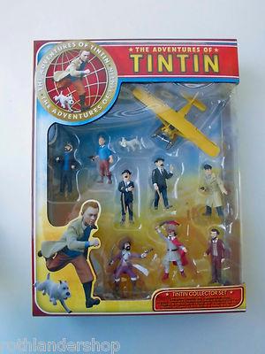 Foto Tintin Collector Set. The Adventures Of Tintin. 9 Figuras + Avion. Plastoy.