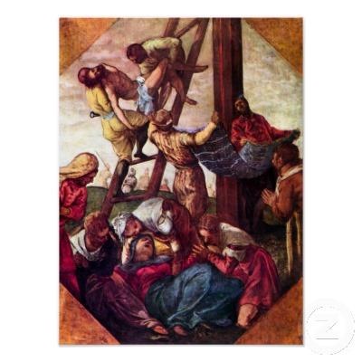 Foto Tintoretto - pendiente de la cruz Poster
