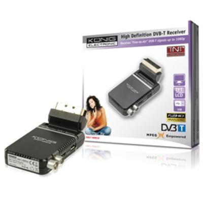 Foto TNT receptor de alta definición HDMI SCART USB DVB-T OSD pan