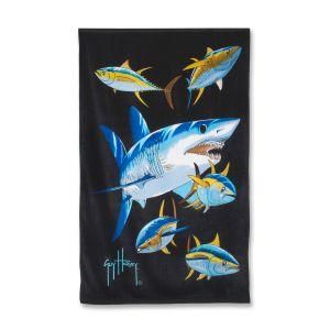 Foto Toalla playera de guy harvey mako shark