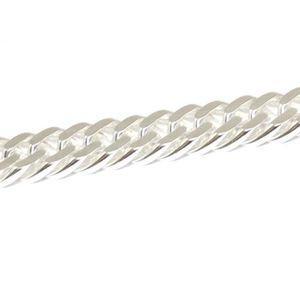 Foto TOC Beadz 925 Silver Diamond Cut Double Curb 8 Bracelet