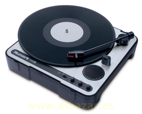 Foto Tocadiscos portátil para digitalización de vinilos