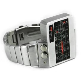 Foto todo el metal rojo Reloj LED
