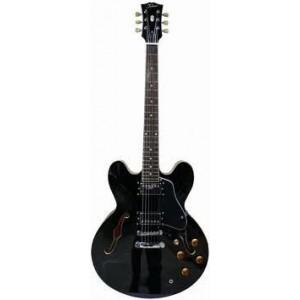 Foto Tokai Es60Bb Guitarra Electrica 335 Negro Brillo