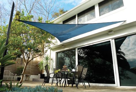 Foto Toldo Vela Coolaroo Azul Océano