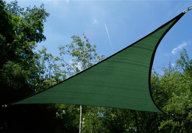 Foto Toldo Vela Económico Kookaburra Verde Triangular 5.0m (Transpirable 185g)