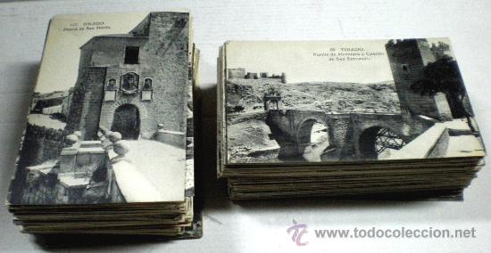 Foto toledo: lote de 270 postales antiguas, sin circular la practica t