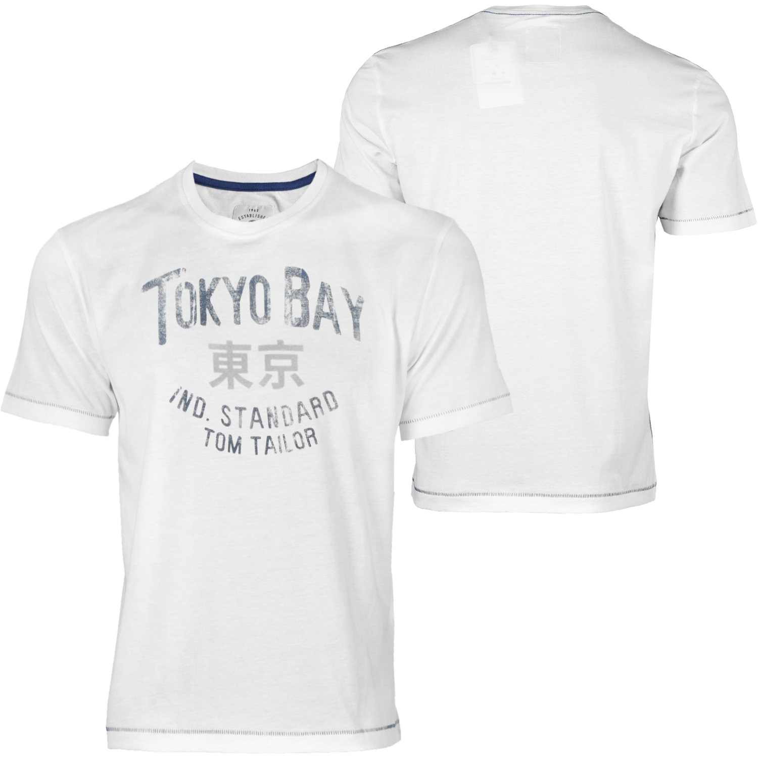 Foto Tom Tailor Tokyo Bay T-shirt Blanco