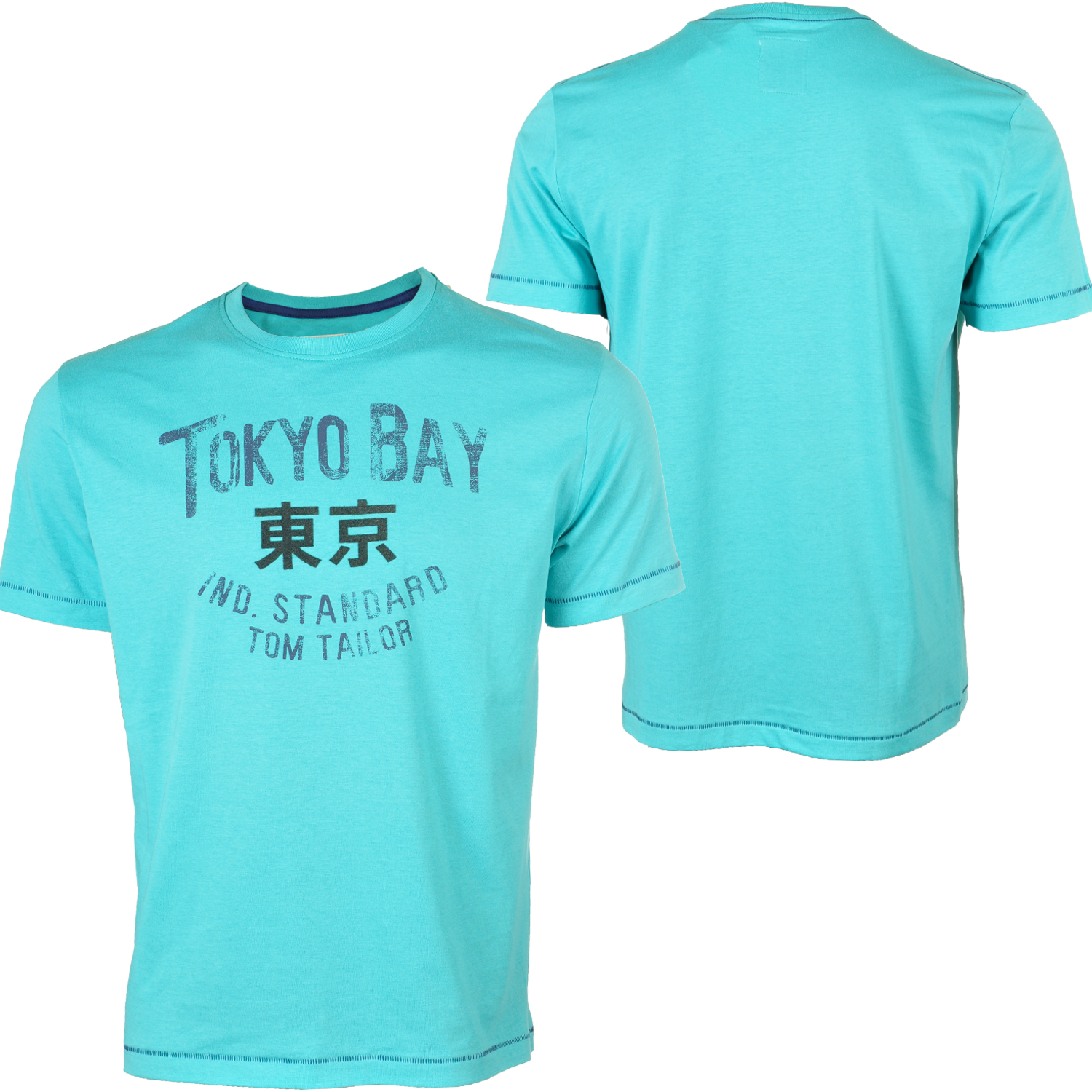Foto Tom Tailor Tokyo Bay T-shirt Turquesa