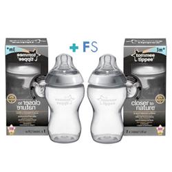 Foto Tommee tippee - Biberón closer to nature 3m+ 340ml pack 2ud