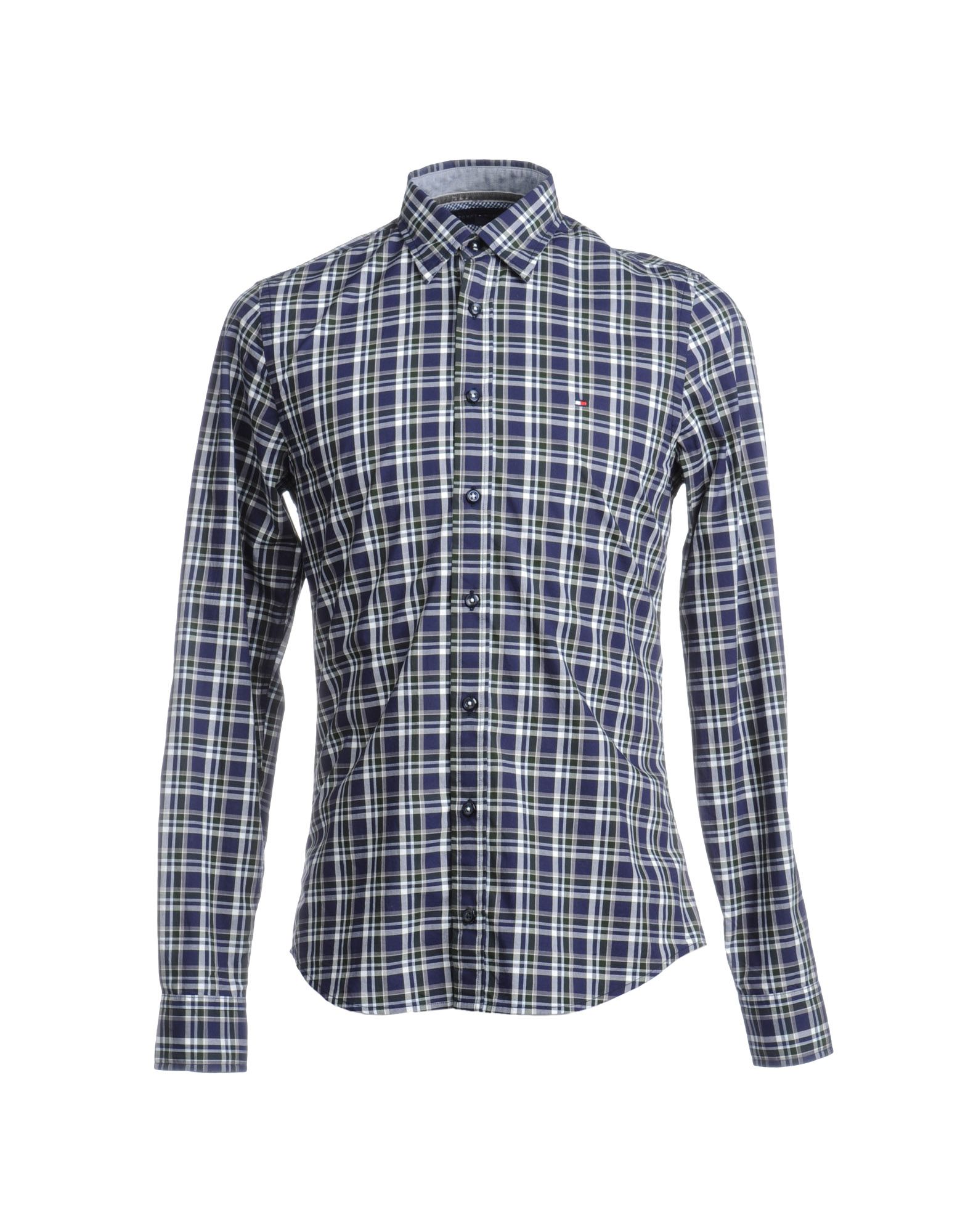 Foto Tommy Hilfiger Camisas De Manga Larga Hombre Azul oscuro