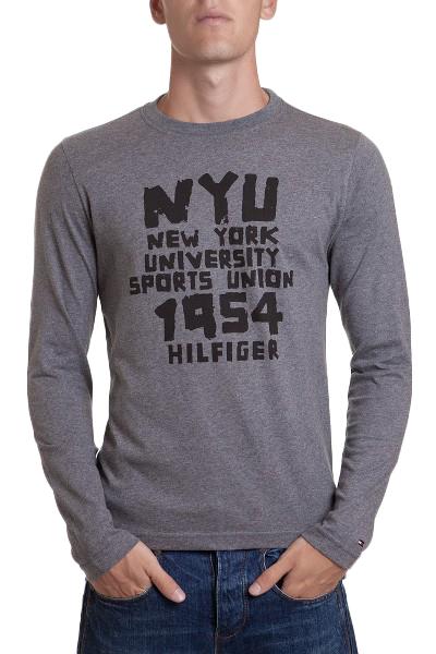 Foto TOMMY HILFIGER camiseta manga larga gris nyu Camisetas manga larga Hombre