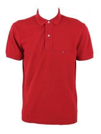 Foto Tommy Hilfiger Core Knitted Pique Polo - Summer Red