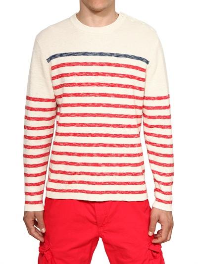 Foto tommy hilfiger suéter de algodón a rayas