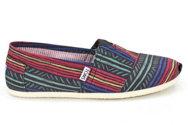 Foto TOMS Classics Ade Aztec Shoes MULTI Size: 10