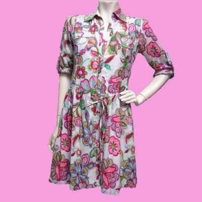 Foto Tonala: vestido camisero estampado