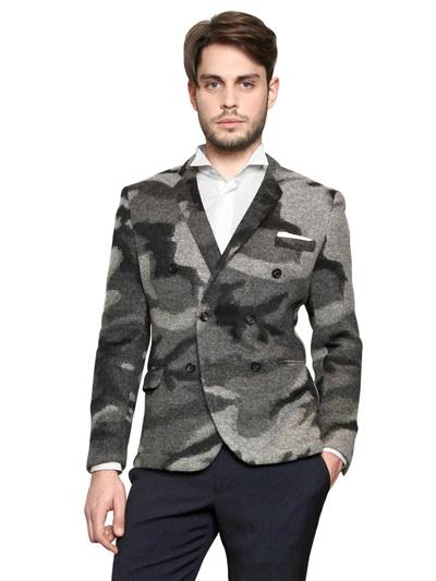 Foto tonello chaqueta de jersey lana techno camuflaje