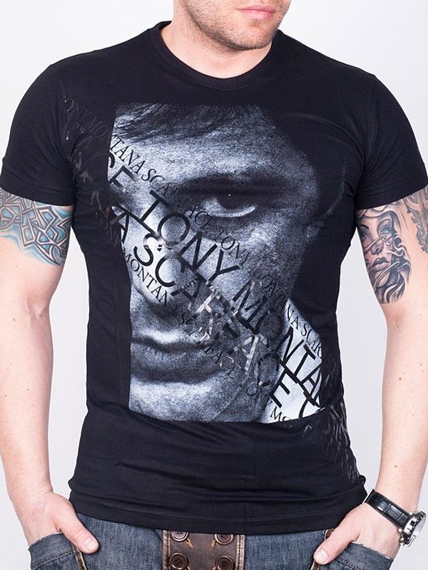 Foto Tony Montana Camiseta - Negro - XL