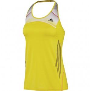 Foto top adidas running amarilla mujer