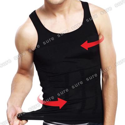 Foto top camiseta tirantes del hombre fajas body shaping talla xl color negro