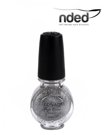 Foto Top coat de Konad Glitter Silver