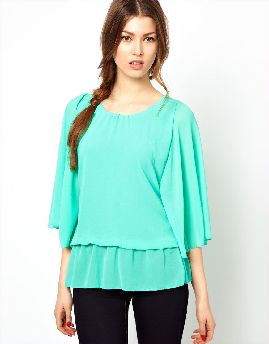 Foto Top de doble capa de Wal G Verde