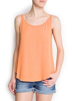 Foto Top Espalda Abierta mandarina MANGO