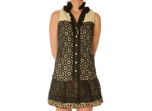 Foto Top Troquelado con Animal Print