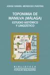 Foto Toponimia De Manilva (málaga). Estudio Histórico Y Ling&