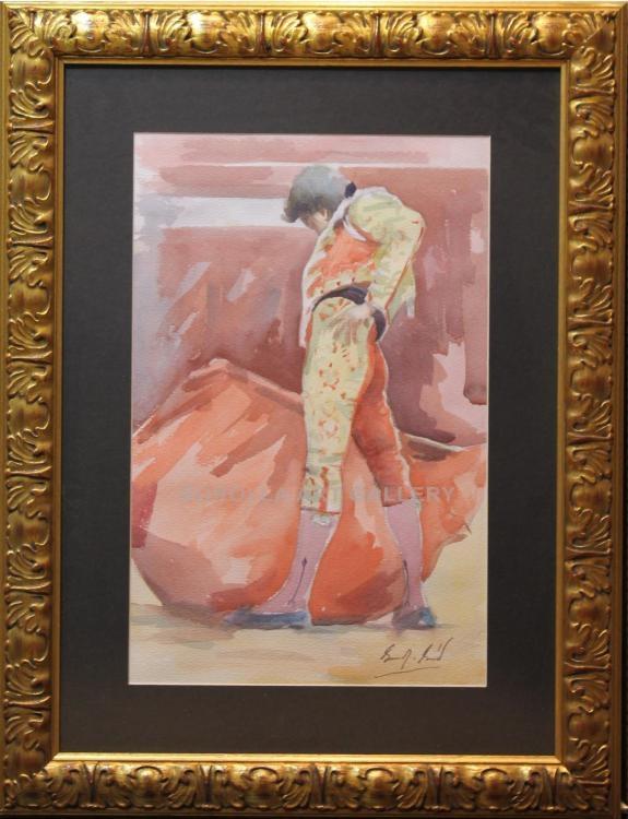 Foto Torero | Pinturas de escenas taurinas en acuarela sobre papel