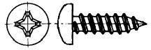 Foto Tornillo parker inox din 7981 4.8-10x2