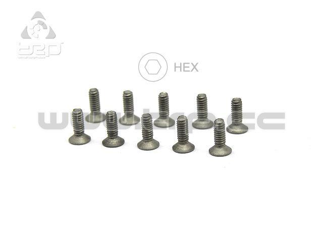 Foto Tornillos M2X6 Pn Racing Titanio Hex 10u Conico para MiniZ