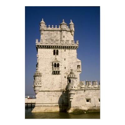 Foto Torre de la fortaleza de Belem, Lisboa Portugal Posters