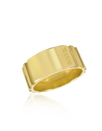 Foto Torrini Anillos de Hombre, Stripes - Anillo Ancho Oro 18K Banda