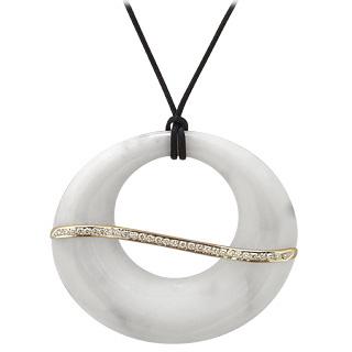 Foto Torrini Collares, Colgante Oro 18K con Diamantes y Mármol- Pietrasanta
