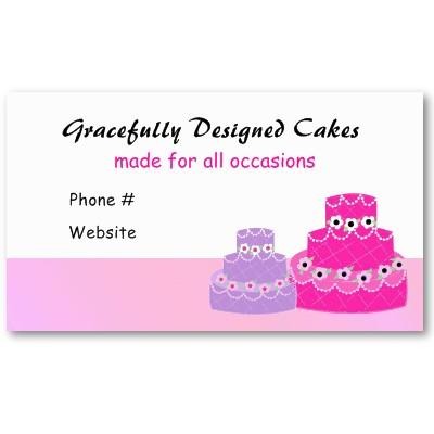 Foto Torta que adorna a la compañía Tarjeta De Negocio