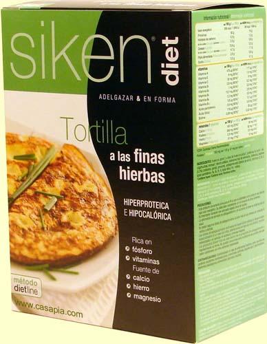 Foto Tortilla a las Finas Hierbas de Siken Diet - Hiperproteica e Hipocalórica - 7 sobres