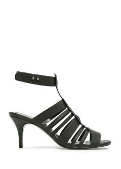 Foto Touch - Sandalias Tacón Piel negro MANGO