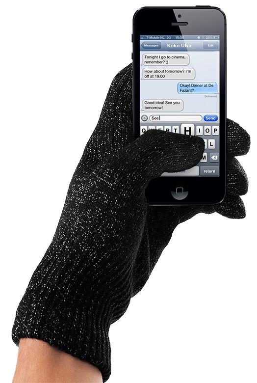Foto Touchscreen gloves Black - Unisex (S/M)