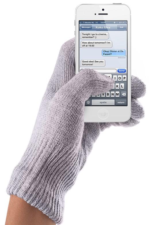 Foto Touchscreen gloves Lavender - Unisex (S/M)